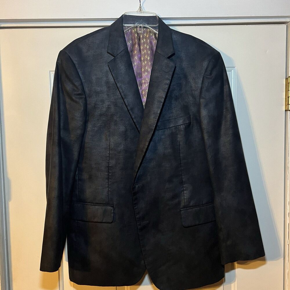 Jean-Paul Germain‎ Two Button Double Vented Fully Lined Blazer 42R (Black)